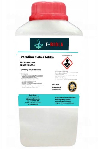 Parafina ciekła lekka ( Olej wazelinowy ) 