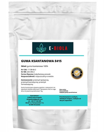 Guma ksantanowa spożywcza E415 