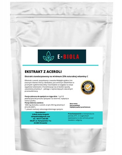 Ekstrakt z aceroli 25% witamina C