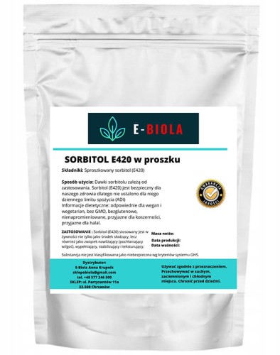 Sorbitol E420 w proszku