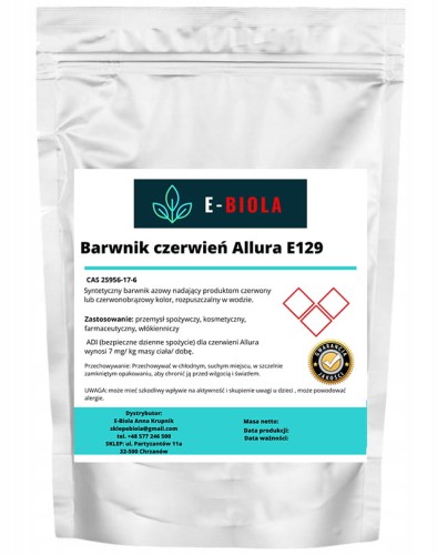 Barwnik czerwień Allura E129